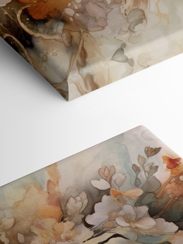 A painting of flowers A painting of flowers