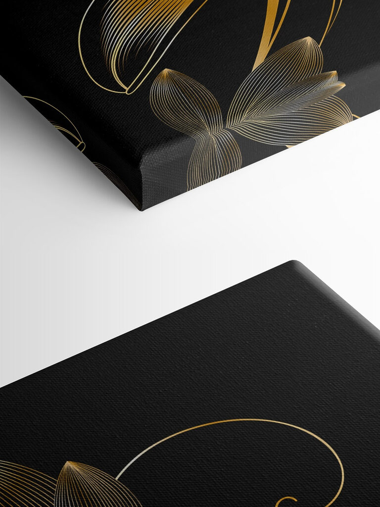 Elegancka grafika kwiatowa w kolorze czarnym i bursztynowym s34437pmlfn 768x1024 - Elegancka grafika kwiatowa w kolorze czarnym i bursztynowym