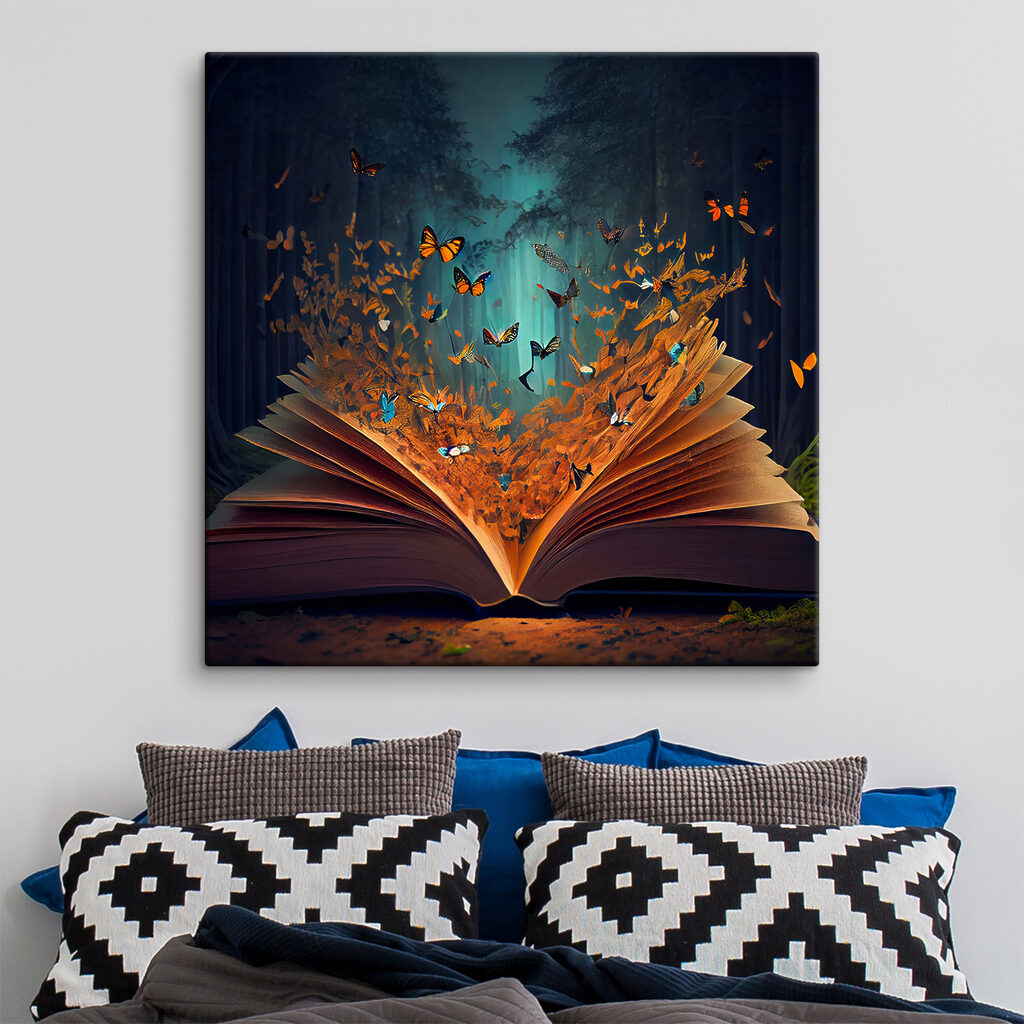 A book with butterflies coming out of it A book with butterflies coming out of it