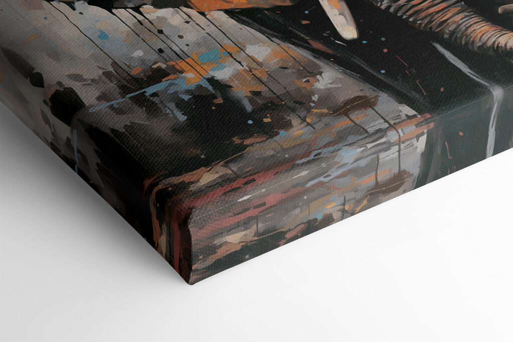 A woman with flowers on her head