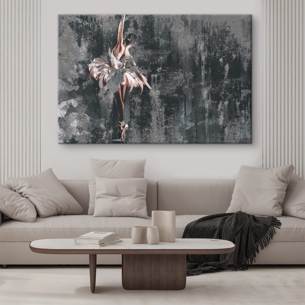 A painting of a woman in a tutu