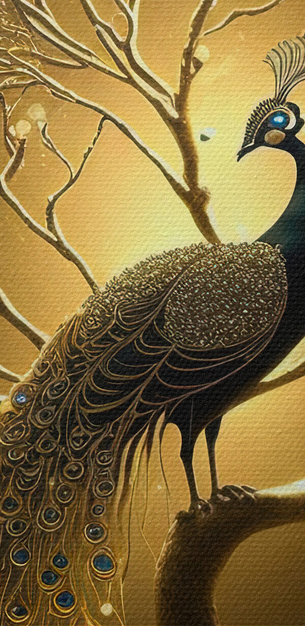 A peacock on a tree A peacock on a tree