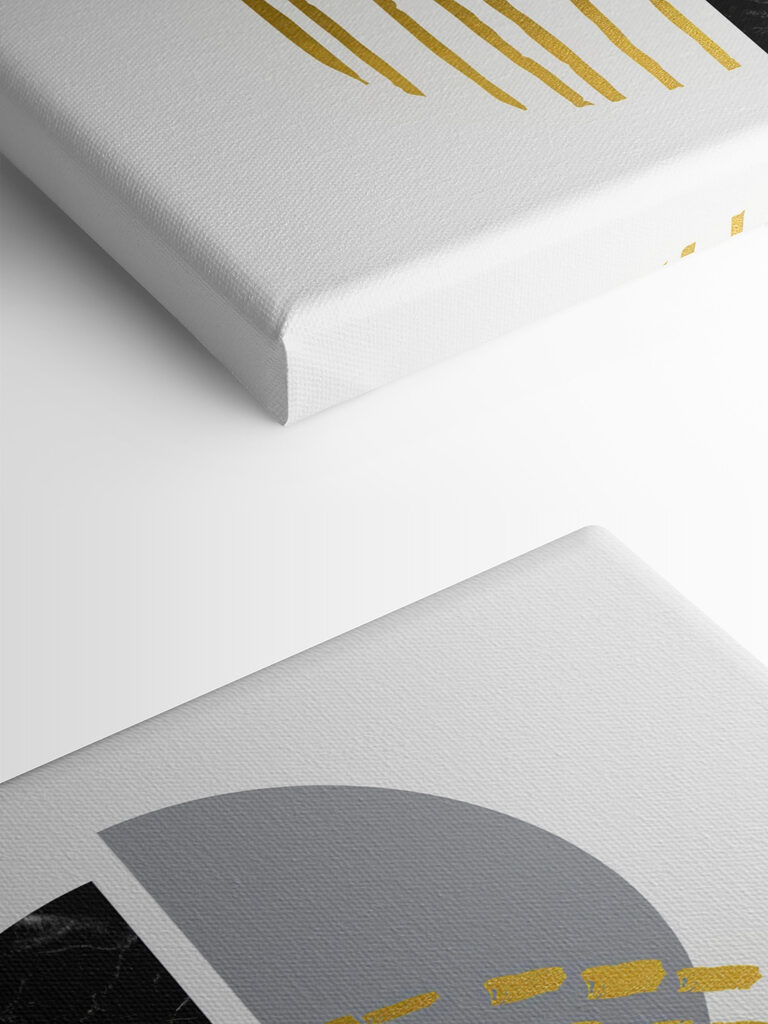 Abstract marble and metallic textures