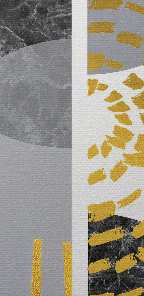 Abstract marble and metallic textures