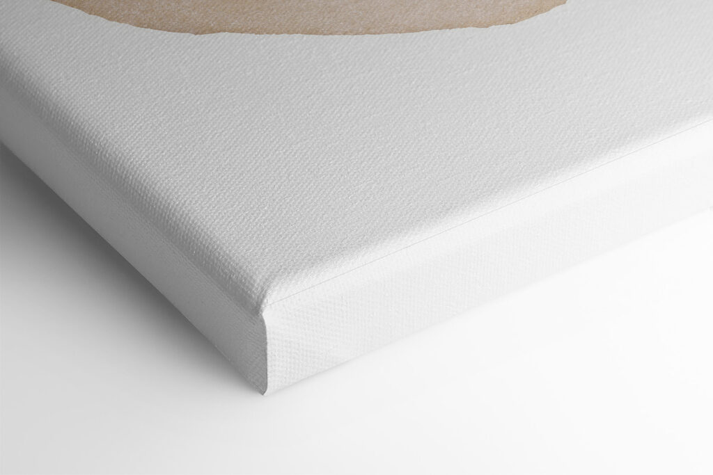 A close up of a painting