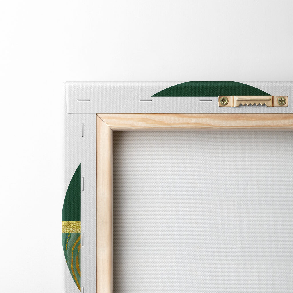 Circular harmony in green and beige