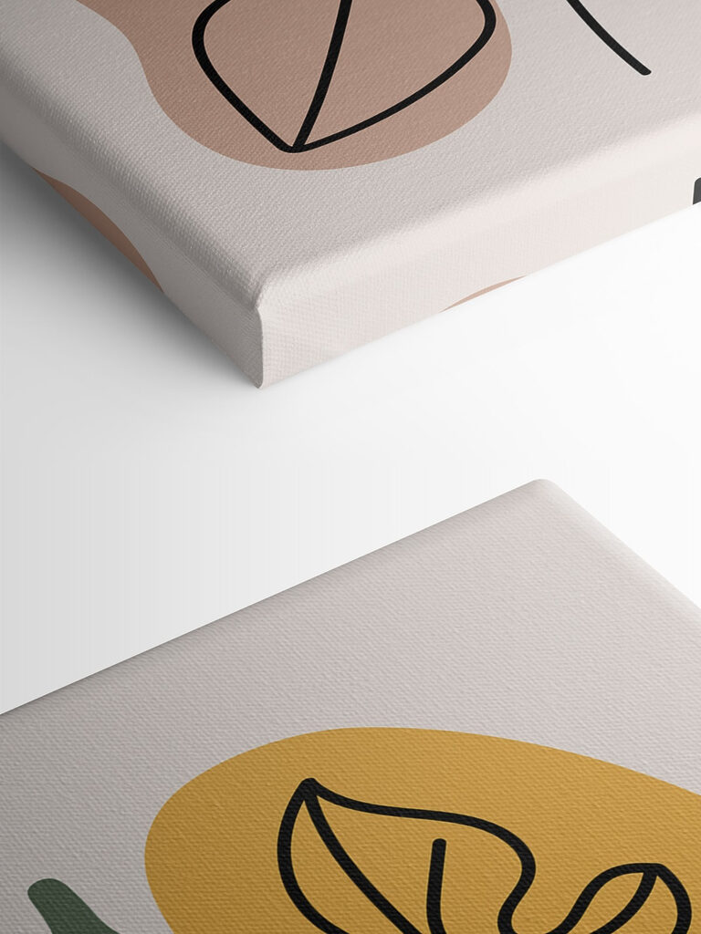 A fruit and leaves on a white background