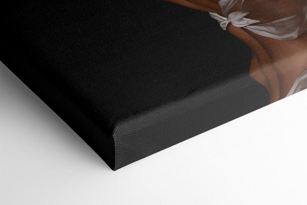 A woman with white flowers on her head