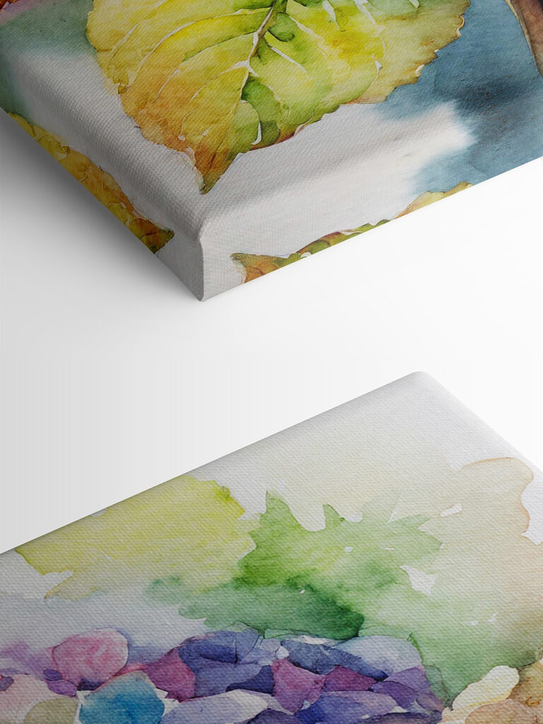 A watercolor painting of flowers