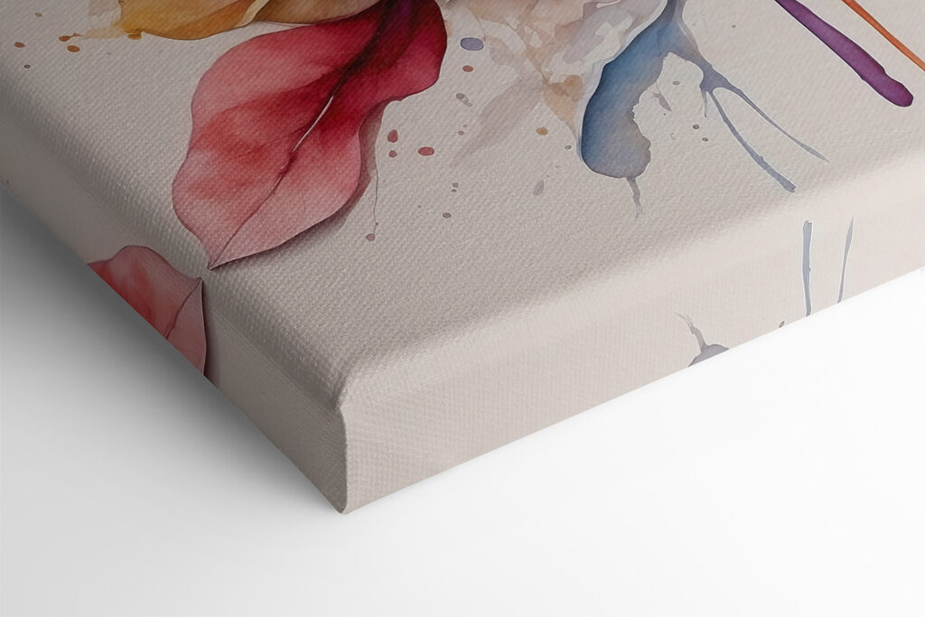 A painting of a flower A painting of a flower