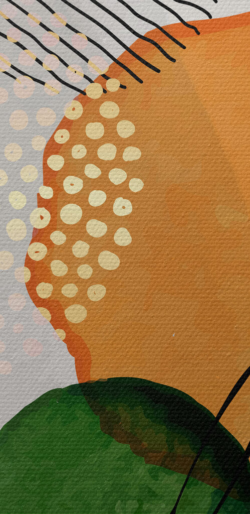 A colorful circles and lines A colorful circles and lines