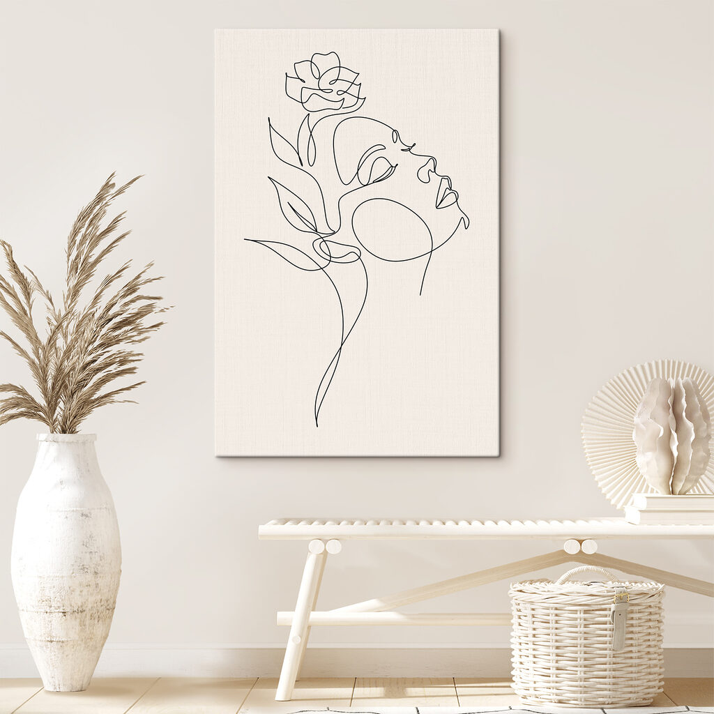 A drawing of a woman's face A drawing of a woman's face