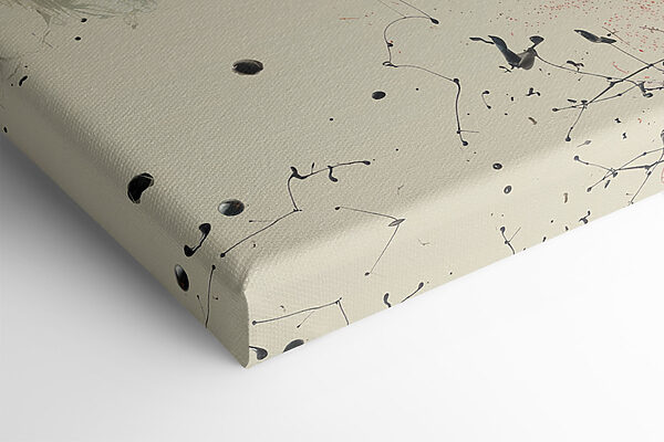 A colorful paint splashing