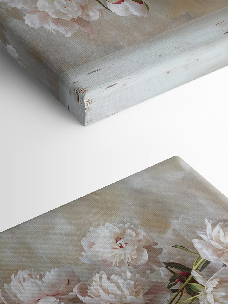 A vase of white flowers