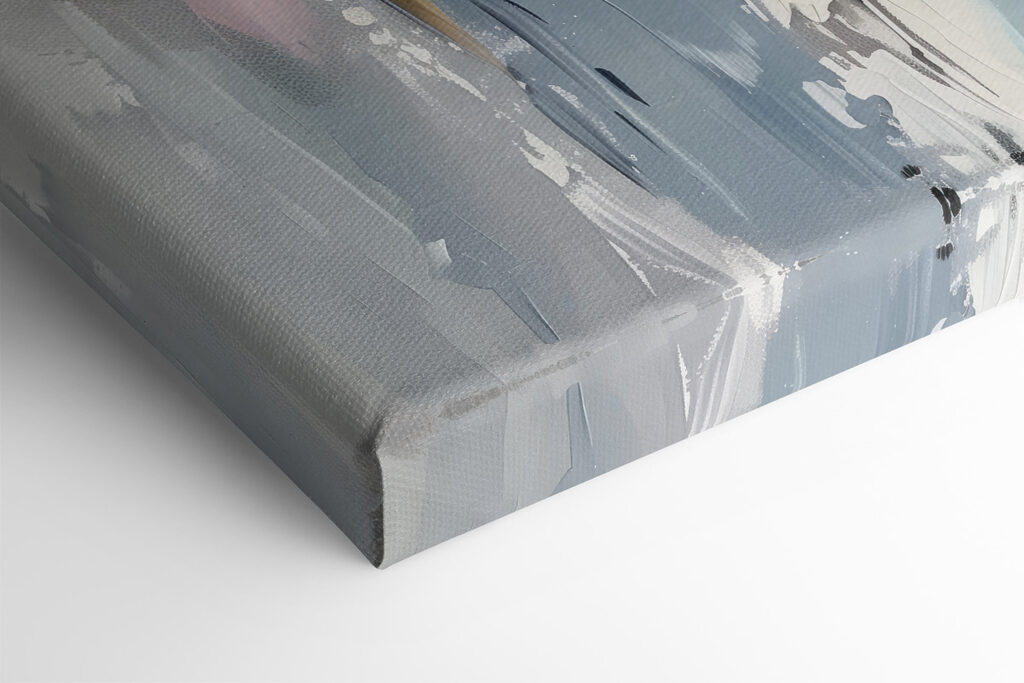 A painting of flowers on a white background