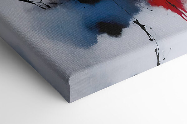 A painting of colorful paint splatters A painting of colorful paint splatters
