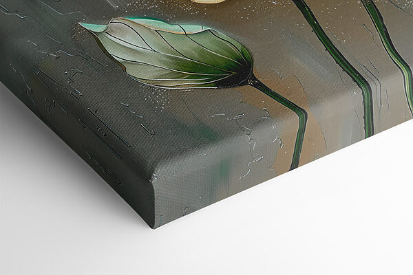 A painting of a flower