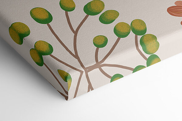 A monkey and bird on a branch