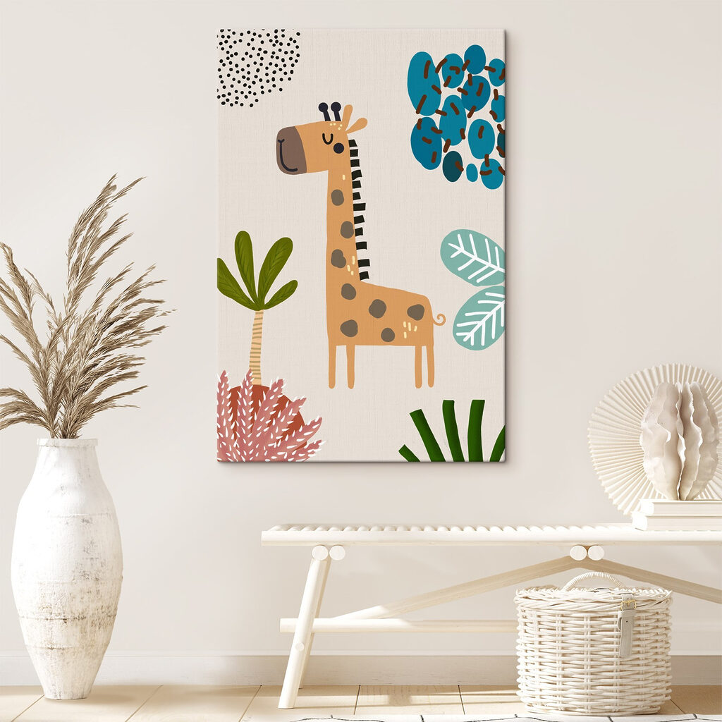 A giraffe and a tree A giraffe and a tree
