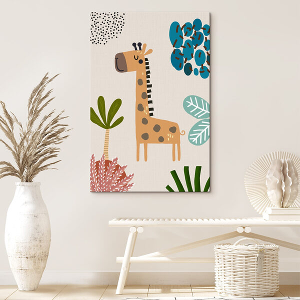 A giraffe and a tree A giraffe and a tree