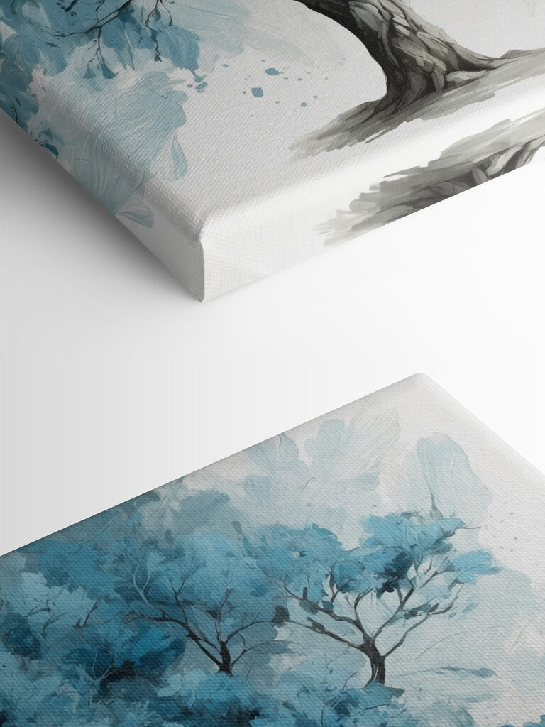 A tree with blue leaves A tree with blue leaves