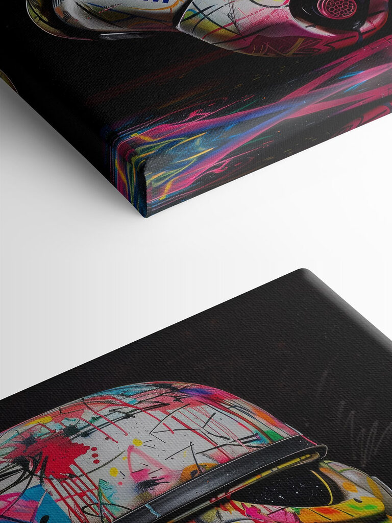 Colorful storm trooper helmet