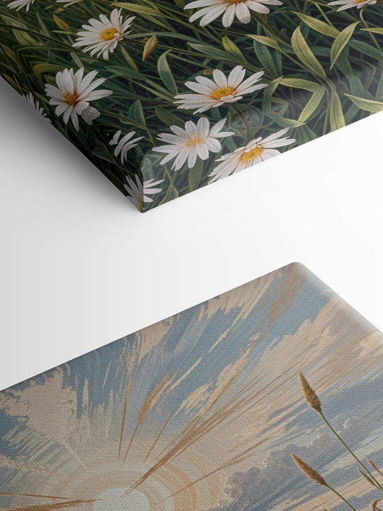 Field of white flowers