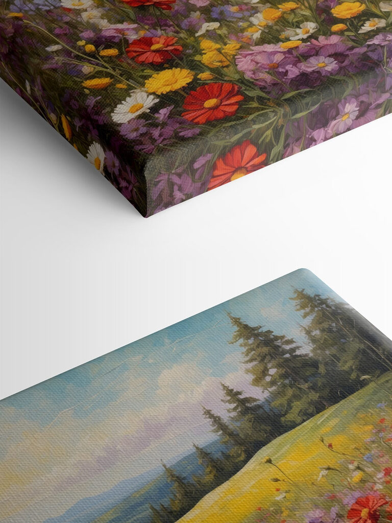 Field of colorful flowers