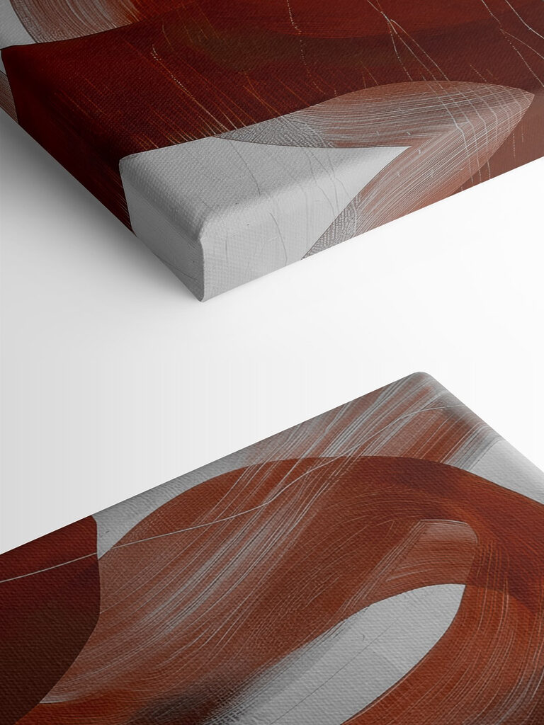 Red and white swirls