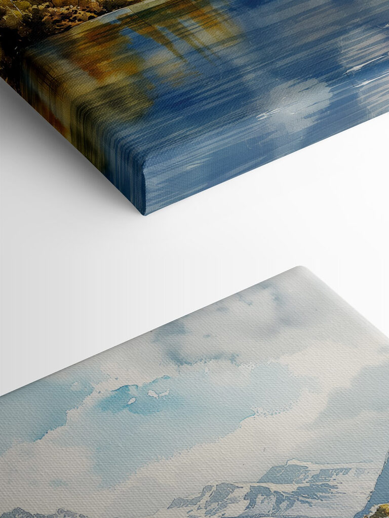 Water with mountains in the background