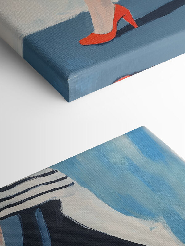 Woman wearing red shoes Woman wearing red shoes