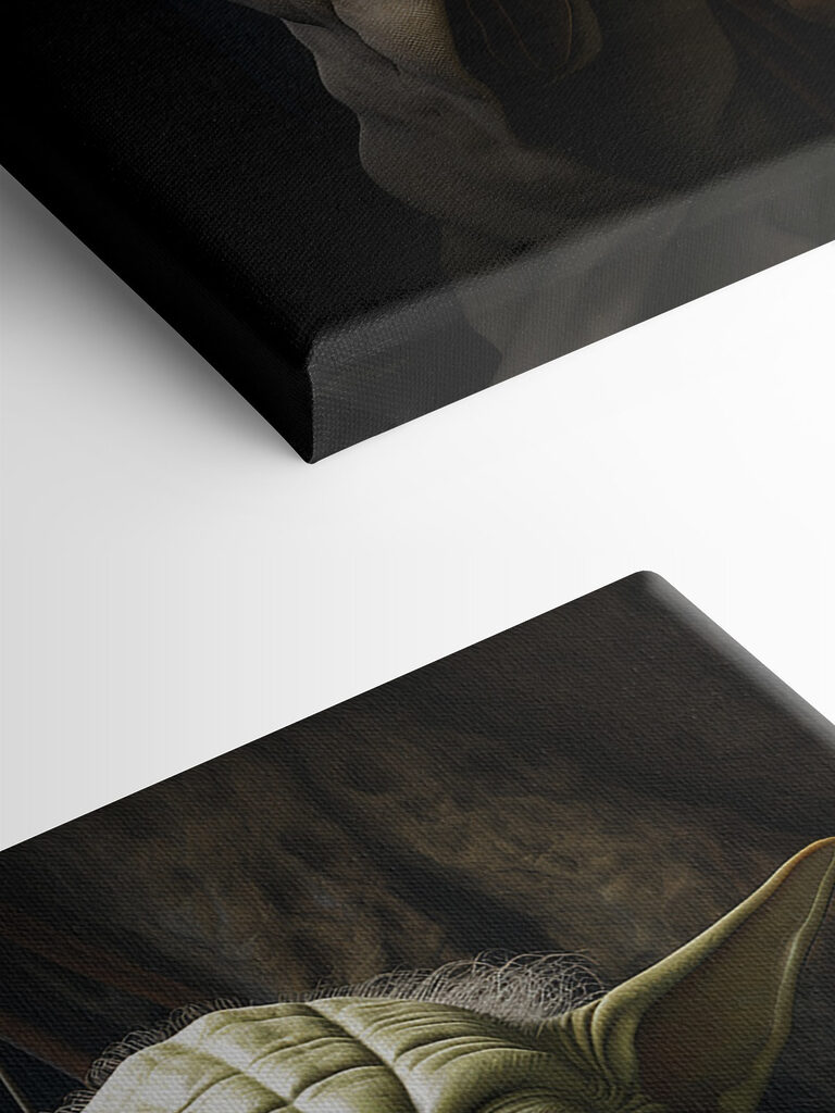 Green character in a robe