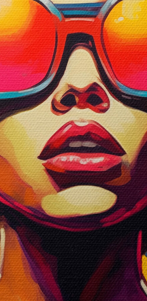 Woman with big afro wearing sunglasses Woman with big afro wearing sunglasses