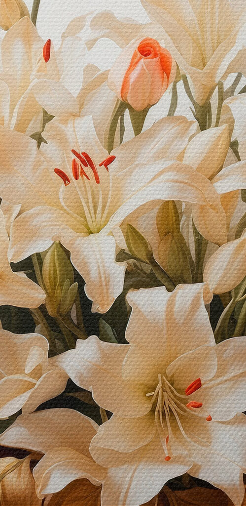 Vase of white flowers Vase of white flowers