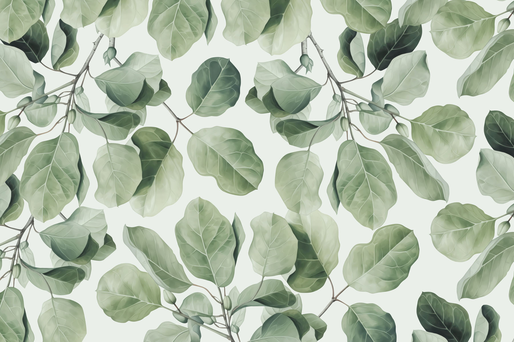 Nature's vibrant green foliage pattern