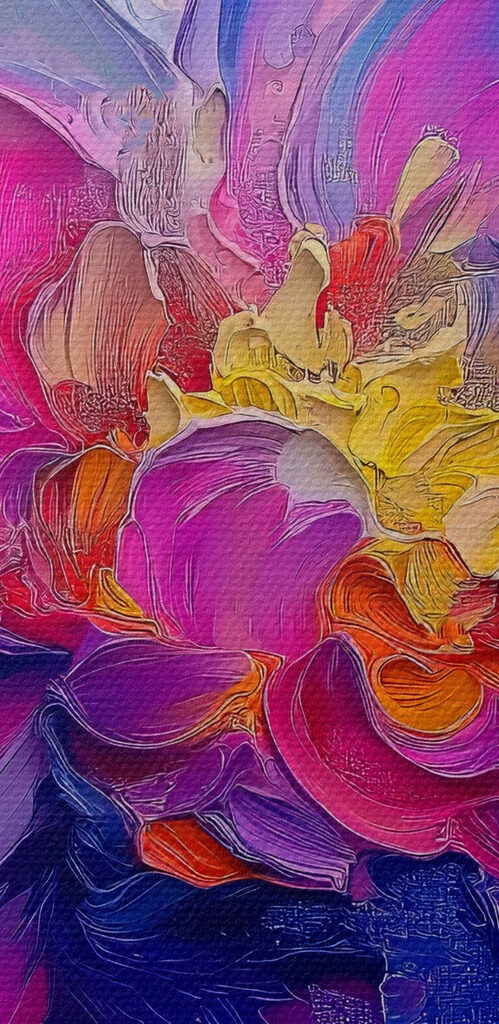 Vibrant colors in floral artistry