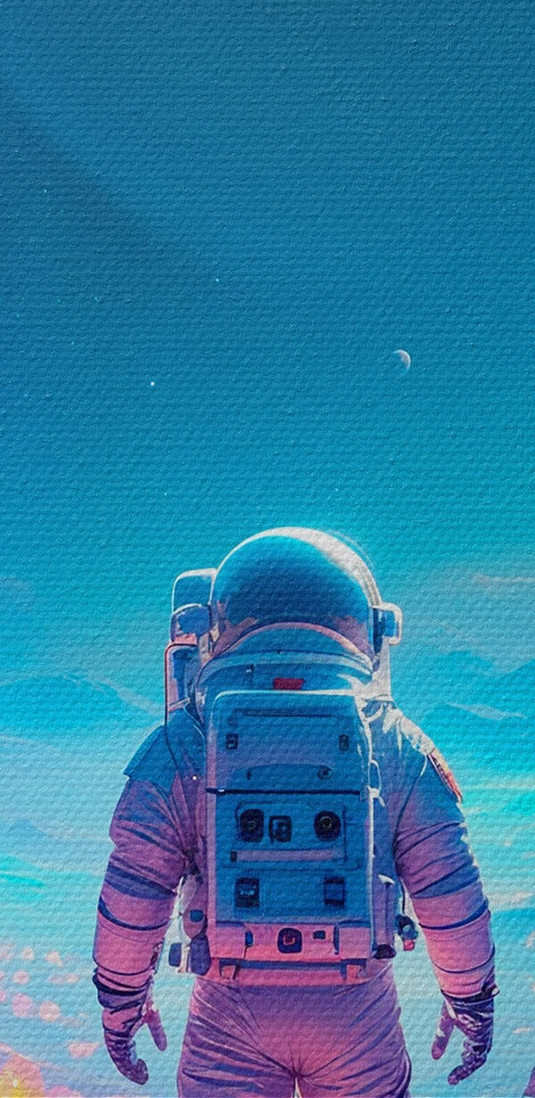 Astronauta spacerujący po pustyni Astronauta spacerujący po pustyni