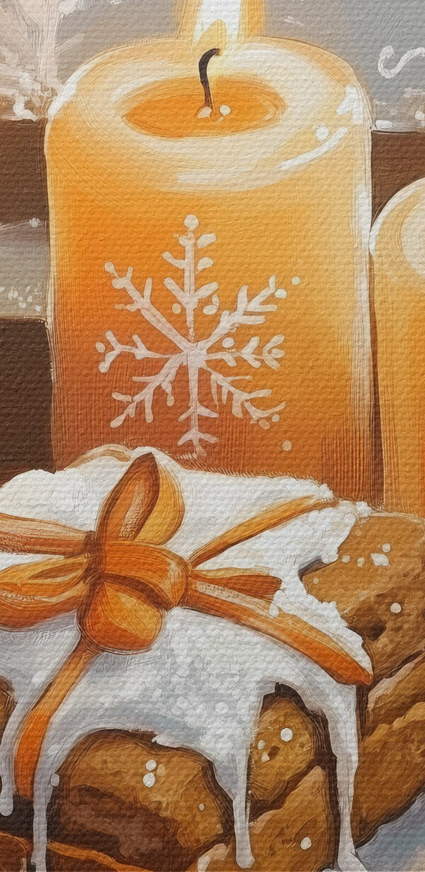 Jedzenie i świece na stole Jedzenie i świece na stole