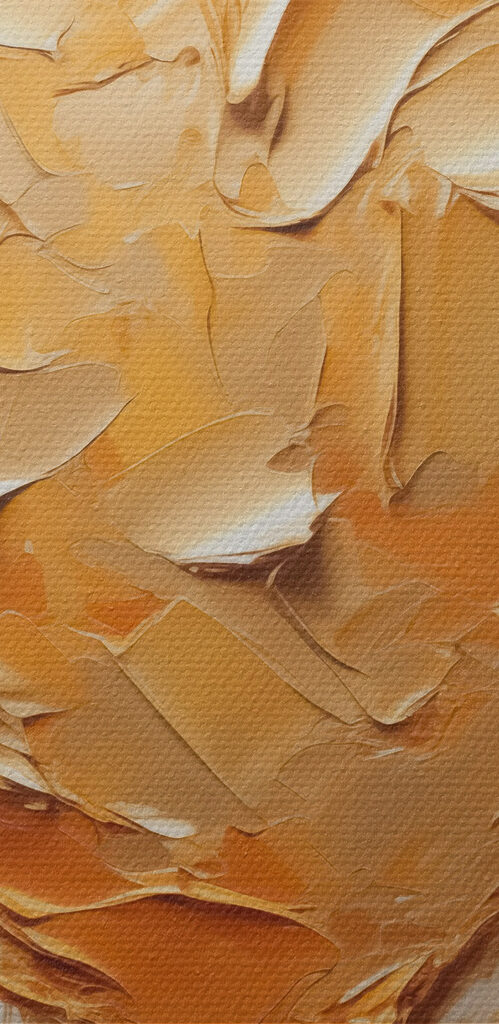 Heart shaped object with a paint splatter