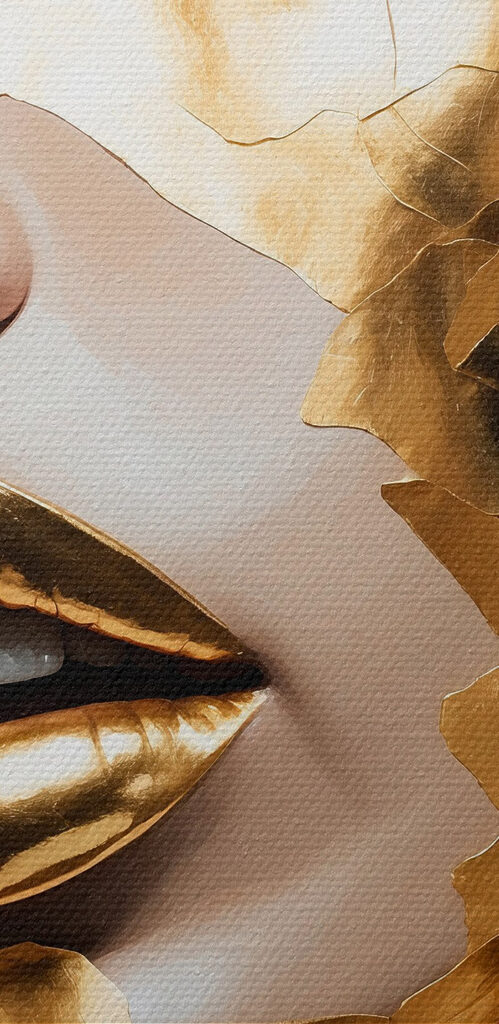 Ethereal beauty in textured art