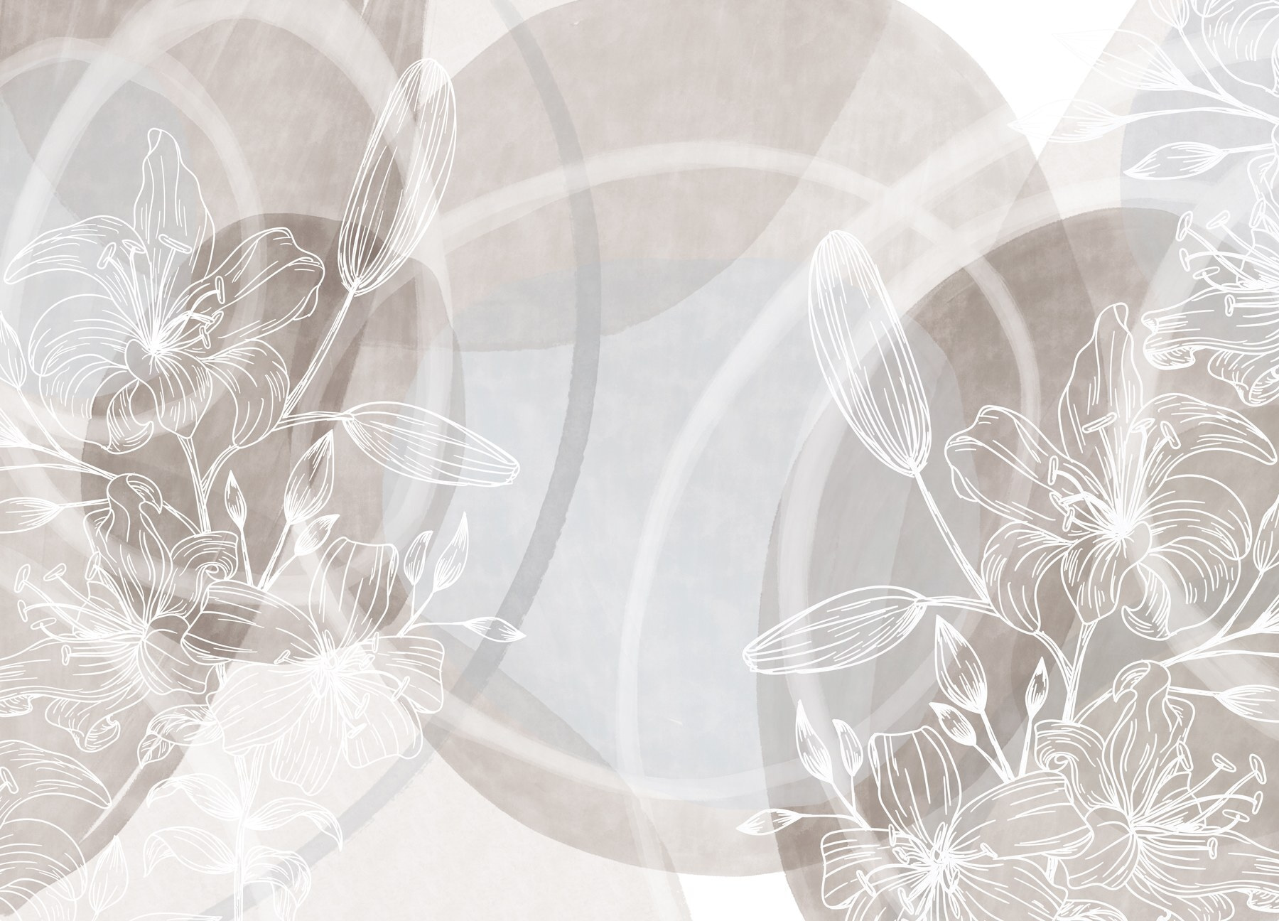 Soft blooms on a muted canvas