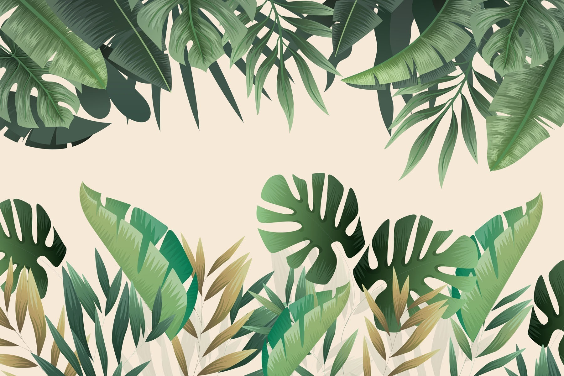 Group of green leaves