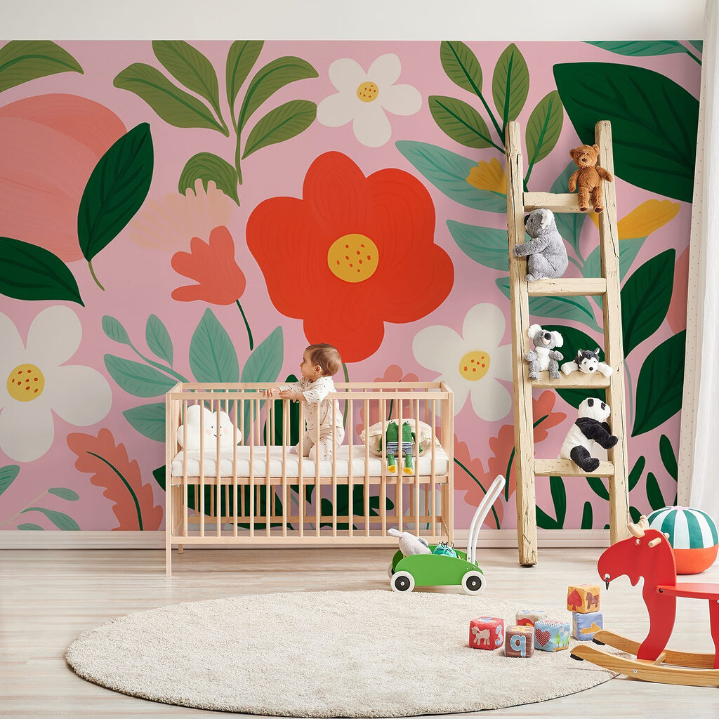 Pattern of flowers and leaves Pattern of flowers and leaves