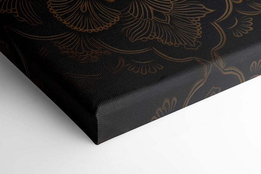 Intricate floral design on dark background Intricate floral design on dark background