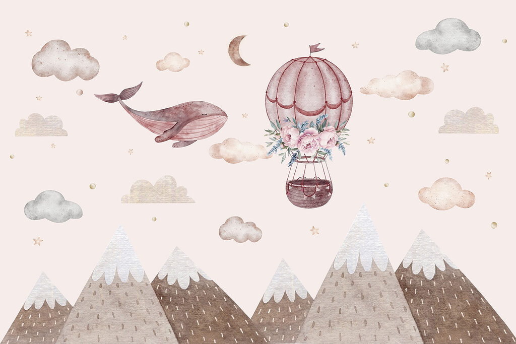 Wieloryb i balon na ogrzane powietrze Wieloryb i balon na ogrzane powietrze