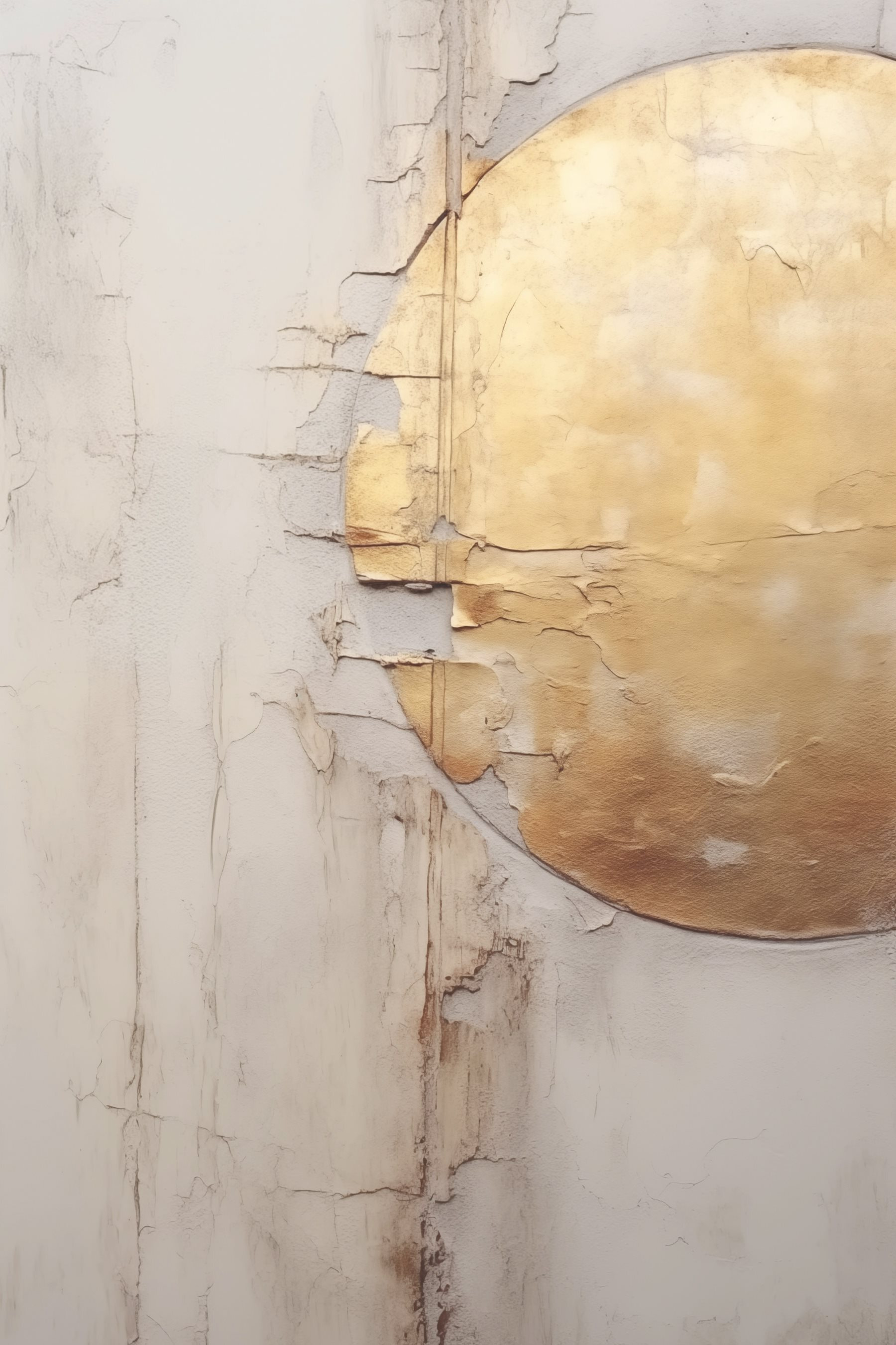 Textured walls with circular element