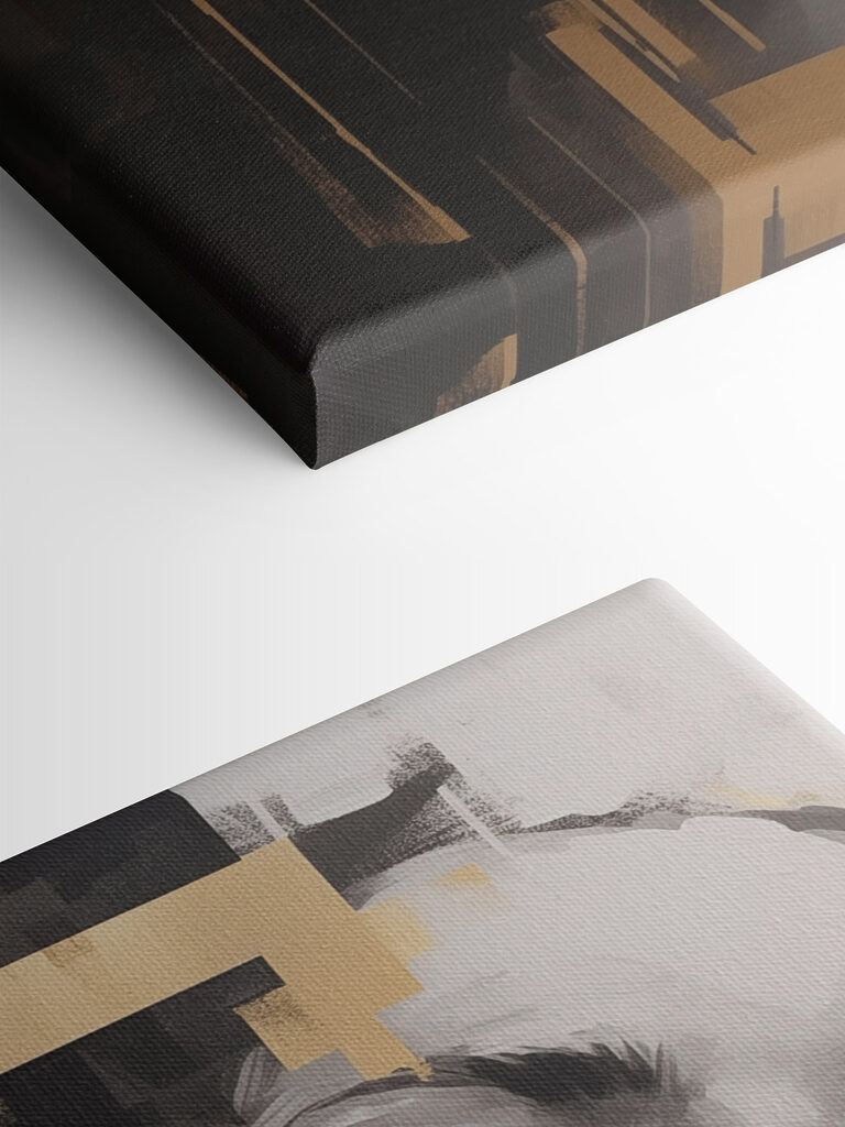 Painting of a woman's face