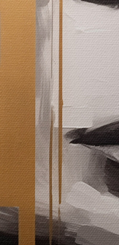 Painting of a woman's face