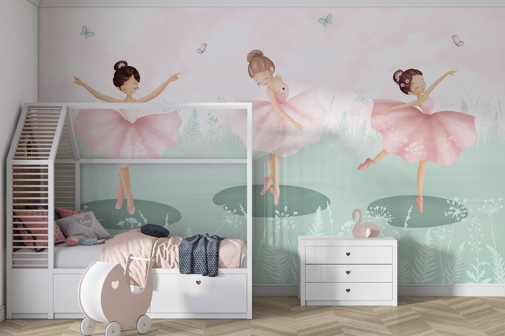 Group of girls dancing in a field