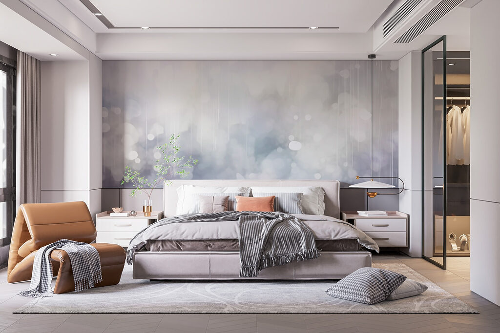 Blurry image of a white background